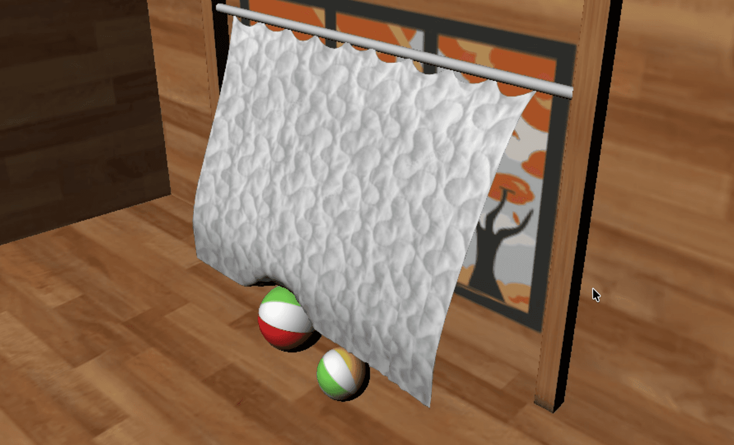 Image de présentation du projet : Sythèse d'image - Simulation de tissu